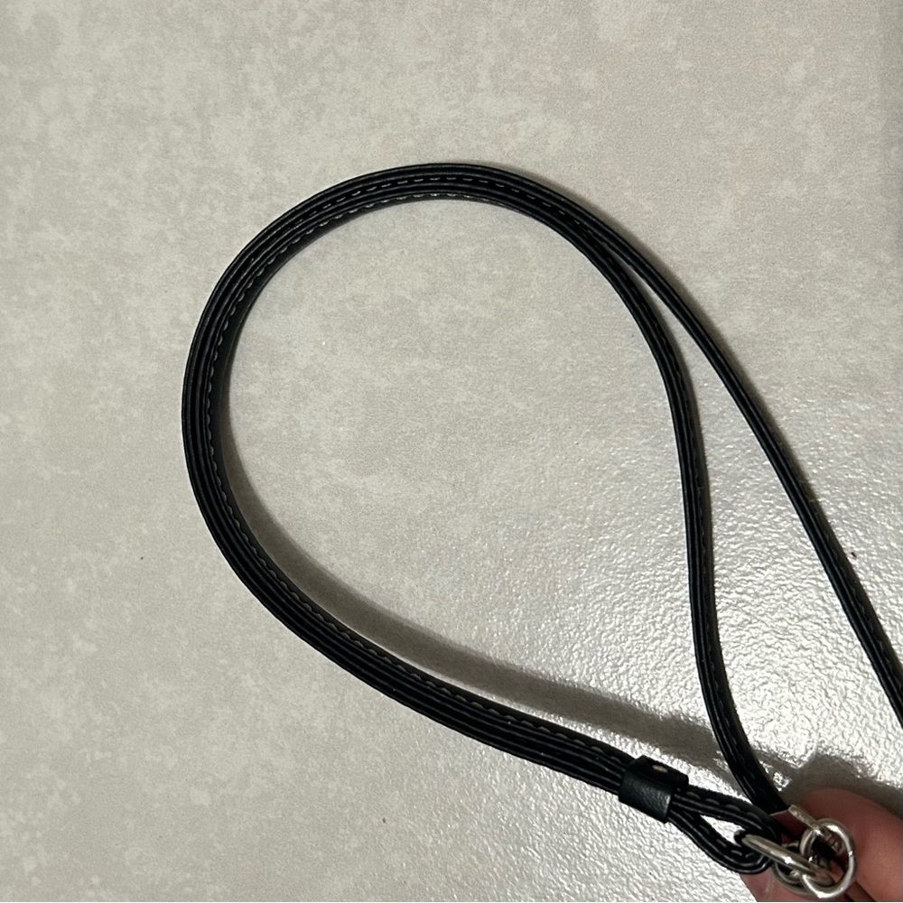 COACH Signature Black Mini C ID Lanyard - Picture 5 of 7